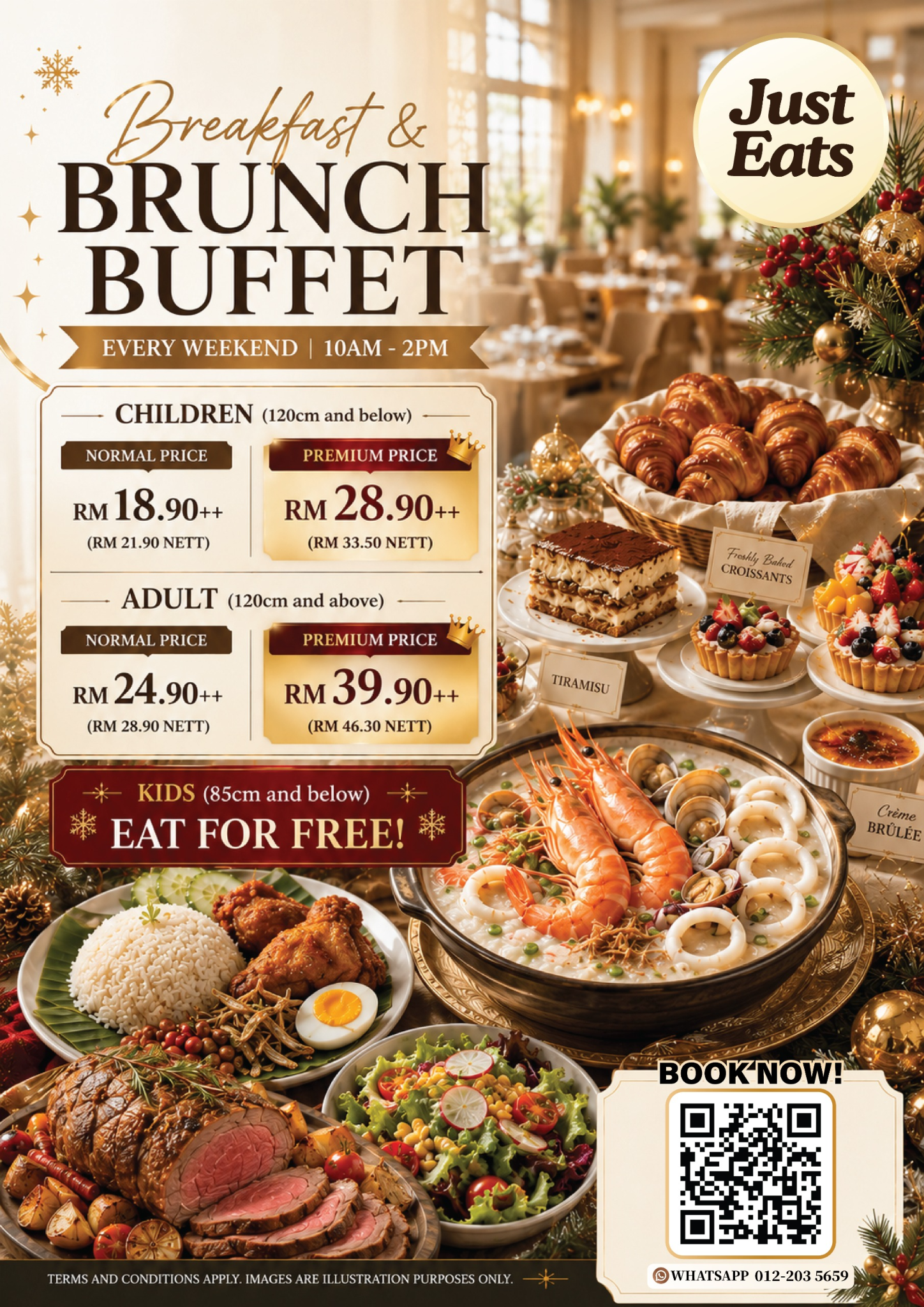 Just Eats Breakfast and Brunch Buffet